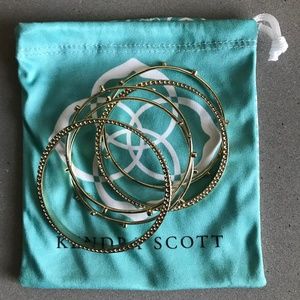 Kendra Scott Tatum Gold Band Bangle Set